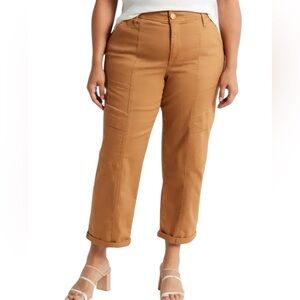 Wit & Wisdom Absolution High Rise Straight Leg Cropped Pants 16W